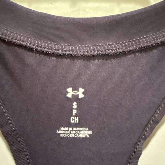 Under Armour Knockout Tank Purple White Logo Spellout Lightweight Size Small New - Picture 3 of 8